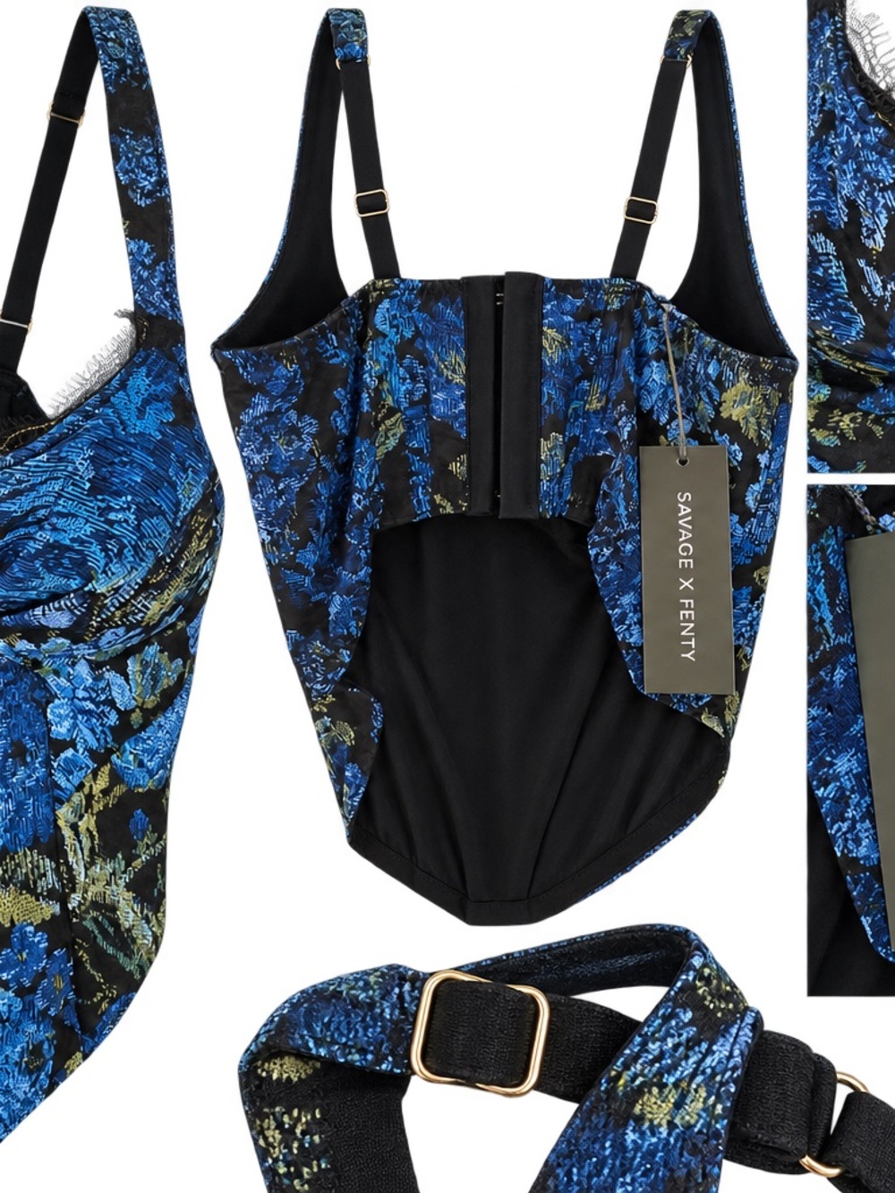 Savage X Fenty Floral Print Corset